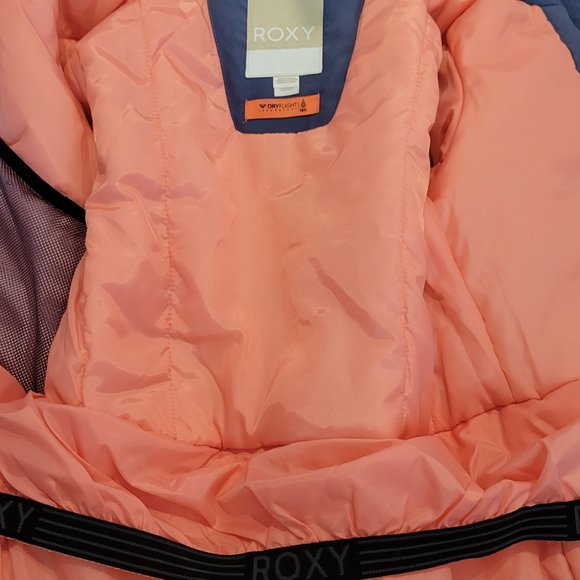 Roxy Jetty Snow Jacket - Youth Girls - Crown Blue Freespace - Picture 5 of 5